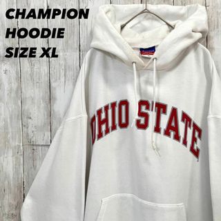 チャンピオン(Champion)のアメリカ古着 チャンピオン　オハイオステイトカレッジプリントスエットパーカーXL(パーカー)