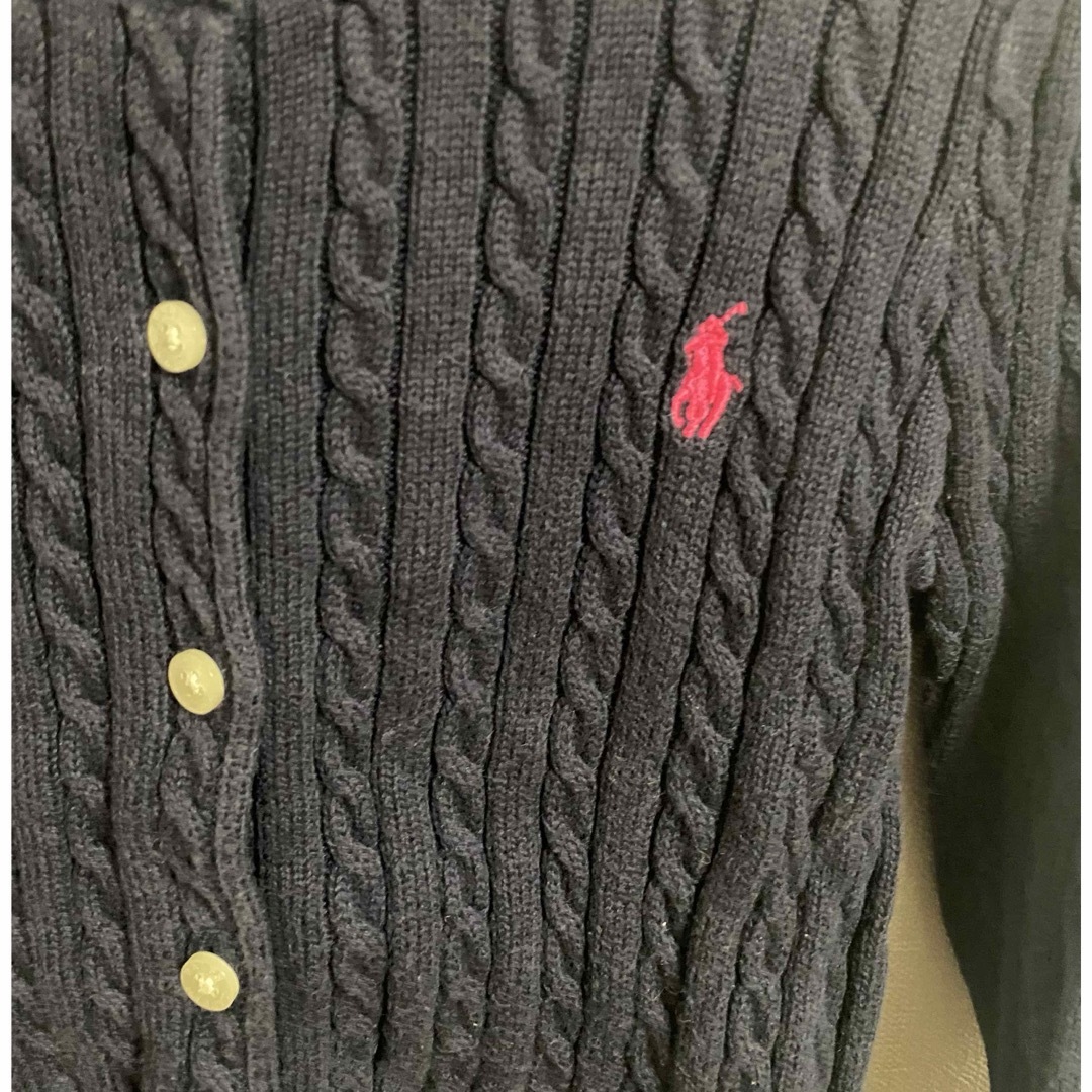 POLO RALPH LAUREN(ポロラルフローレン)の難あり POLO Ralph Lauren カーディガン 6歳 キッズ/ベビー/マタニティのキッズ服女の子用(90cm~)(カーディガン)の商品写真