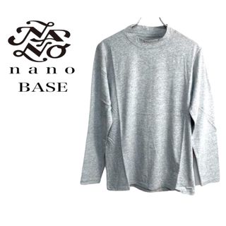 ナノユニバース(nano・universe)のnano・base  ☆ メンズ Lサイズ スーピマモックネックTシャツ(Tシャツ/カットソー(七分/長袖))