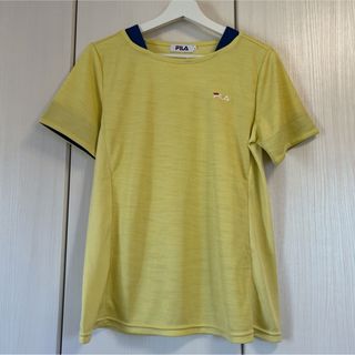 【タグ付き】FILA Tシャツ ランニングウェア イエロー M