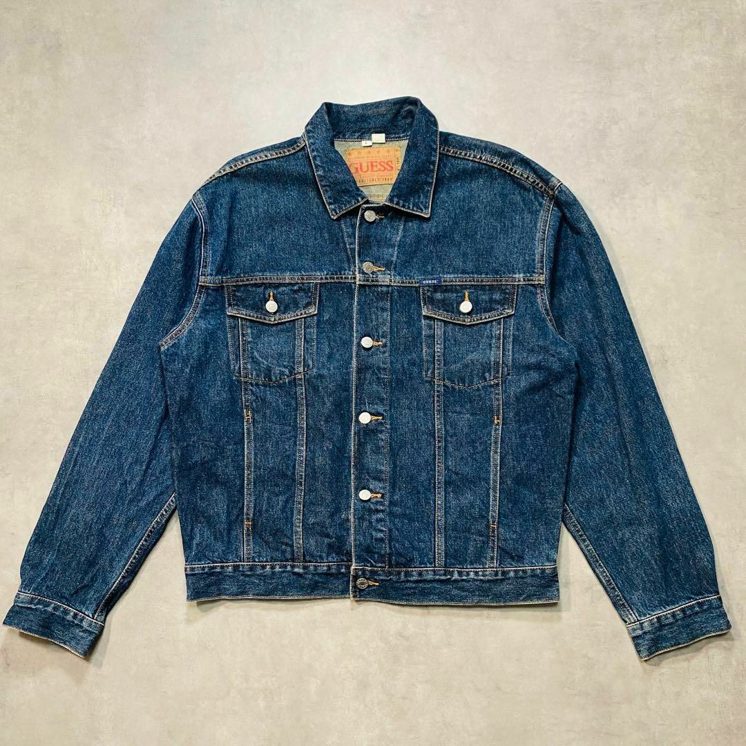 超美品 XXL 90s GUESS リーバイス ゲス vintage ジャケット デニム G