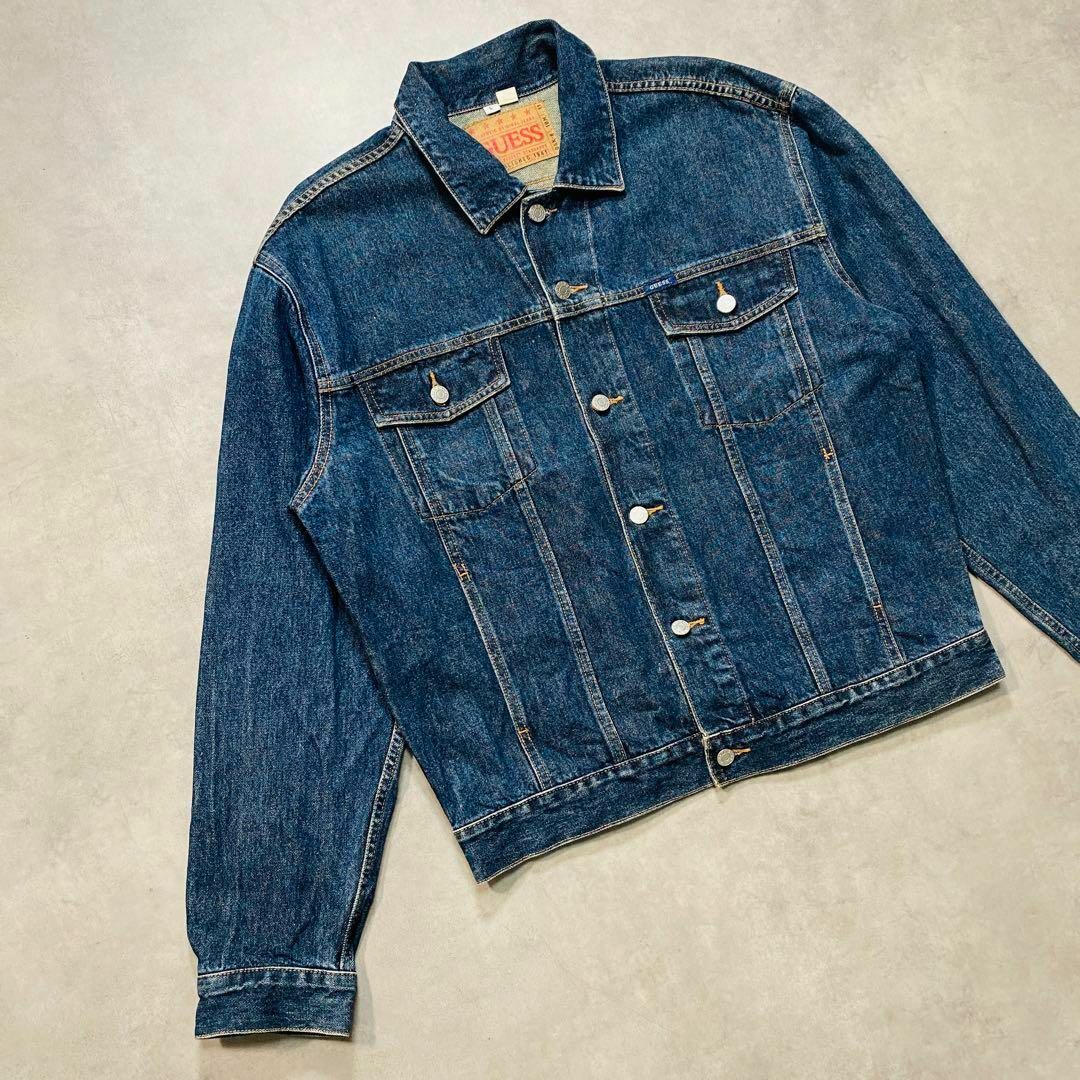 超美品 XXL 90s GUESS リーバイス ゲス vintage ジャケット デニム G