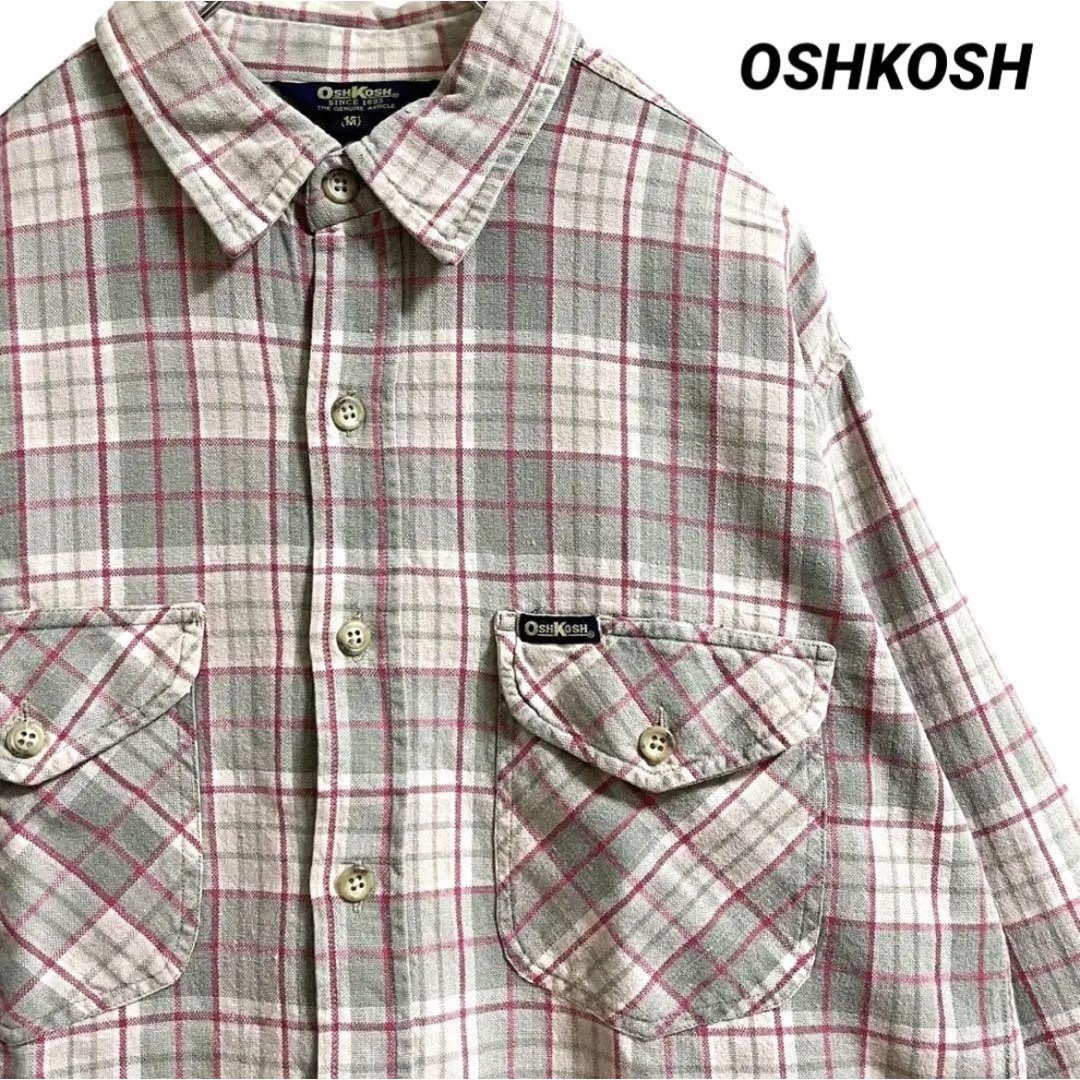 OshKosh(オシュコシュ)のOSHKOSH オシュコシュ 長袖 チェック シャツ 古着 メンズのトップス(シャツ)の商品写真