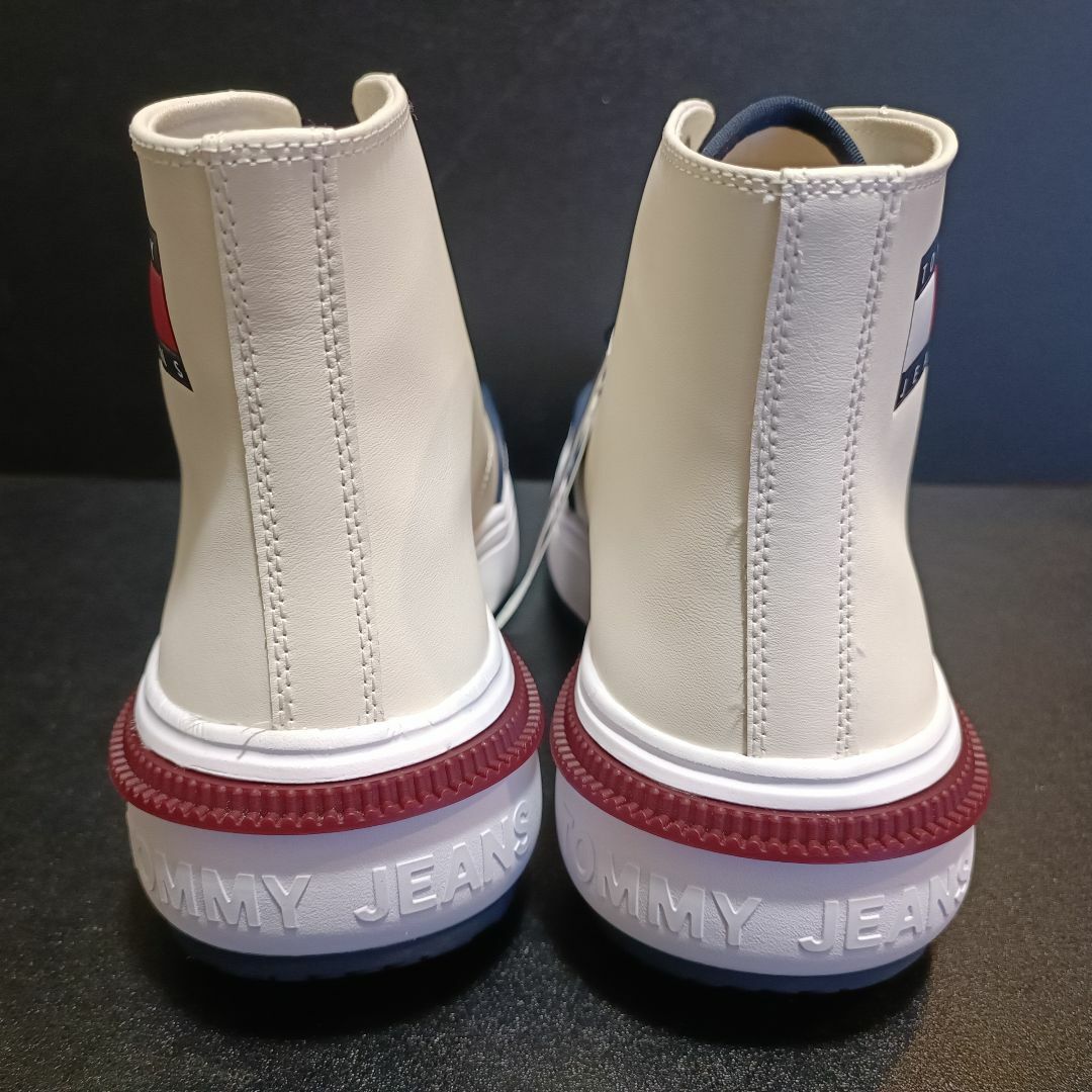 TOMMY HILFIGER(トミーヒルフィガー)のトミーヒルフィガー（TOMMY HILFIGER）レザースニーカー 43 メンズの靴/シューズ(スニーカー)の商品写真