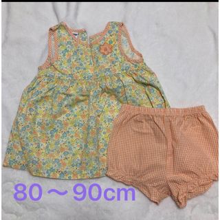 オシュコシュ(OshKosh)のOSHKOSH baby 花柄ワンピース(ワンピース)