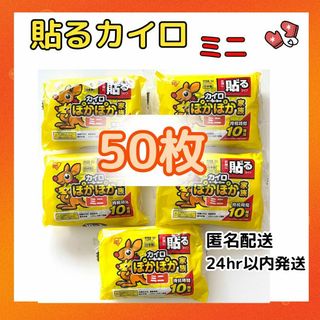 貼るカイロ　ぽかぽか家族　ミニ　10枚×5（計50枚）(その他)