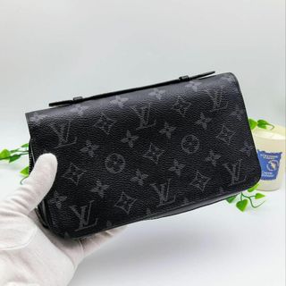 ルイヴィトン(LOUIS VUITTON)のルイヴィトン モノグラム エクリプス ジッピー XL M61698 ブラック(長財布)