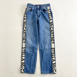 ステラマッカートニー(Stella McCartney)の45L2 STELLA McCARTNEY ステラマッカートニー サイドロゴライン ストレッチデニムパンツ 24 インディゴ ジーンズ DENIM PANTS 伸縮性◎(デニム/ジーンズ)