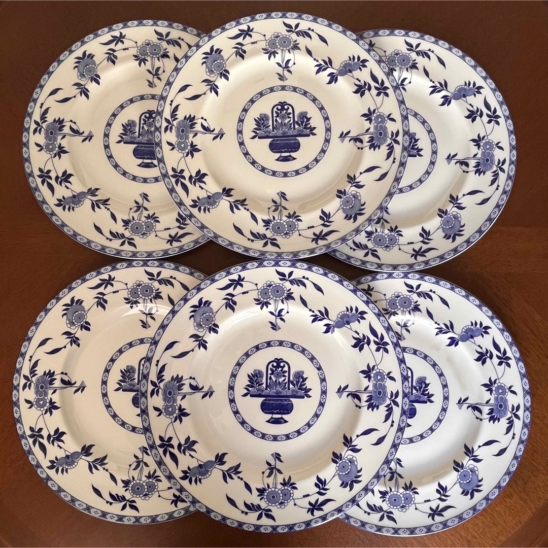MINTON - 【美品】ミントン☆ブルーデルフト☆ディナー皿 6枚の MINTON - 【美品】ミントン☆ブルーデルフト☆ディナー皿 6枚の