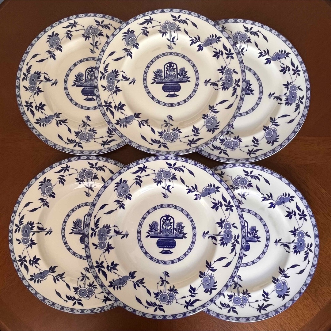 MINTON - 【美品】ミントン☆ブルーデルフト☆ディナー皿 6枚の MINTON - 【美品】ミントン☆ブルーデルフト☆ディナー皿 6枚の