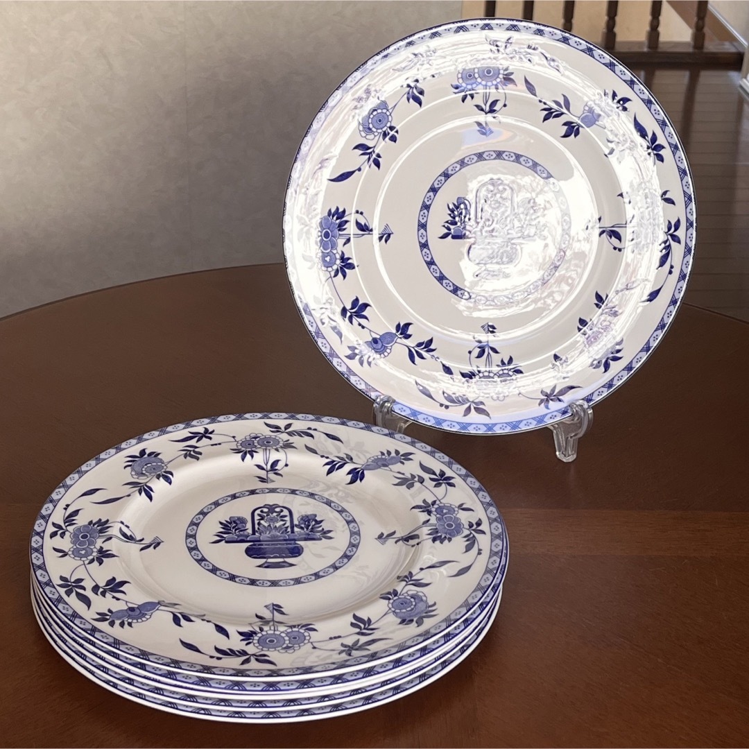 MINTON - 【美品】ミントン☆ブルーデルフト☆ディナー皿 6枚の MINTON - 【美品】ミントン☆ブルーデルフト☆ディナー皿 6枚の
