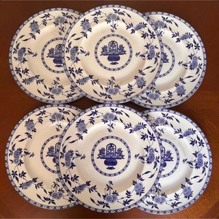 ミントン(MINTON)の【美品】ミントン★ブルーデルフト★ディナー皿　６枚(食器)