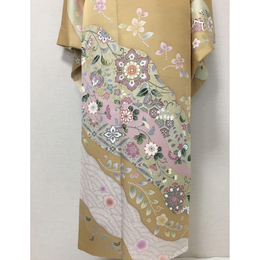 最終価格‼️圧倒的な美しい京友禅の訪問着　　金駒刺繍・金銀彩・染め分け