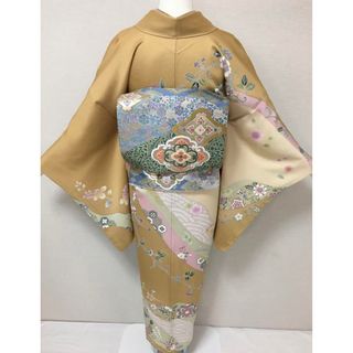 最終価格‼️圧倒的な美しい京友禅の訪問着　　金駒刺繍・金銀彩・染め分け