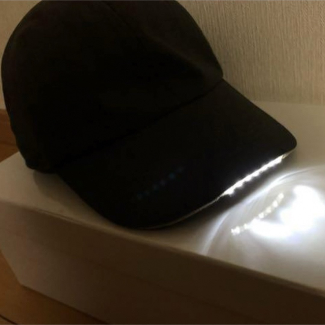 LEDライト付帽子キャップCAP、アウトドア　キャンプ夜釣り作業ウォーキング等に メンズの帽子(キャップ)の商品写真