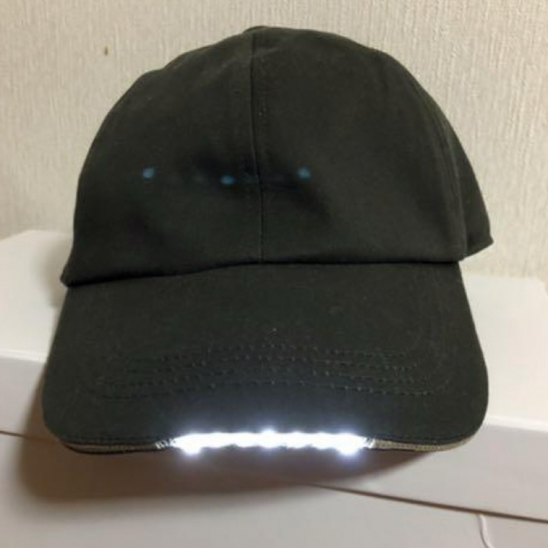 LEDライト付帽子キャップCAP、アウトドア　キャンプ夜釣り作業ウォーキング等に メンズの帽子(キャップ)の商品写真