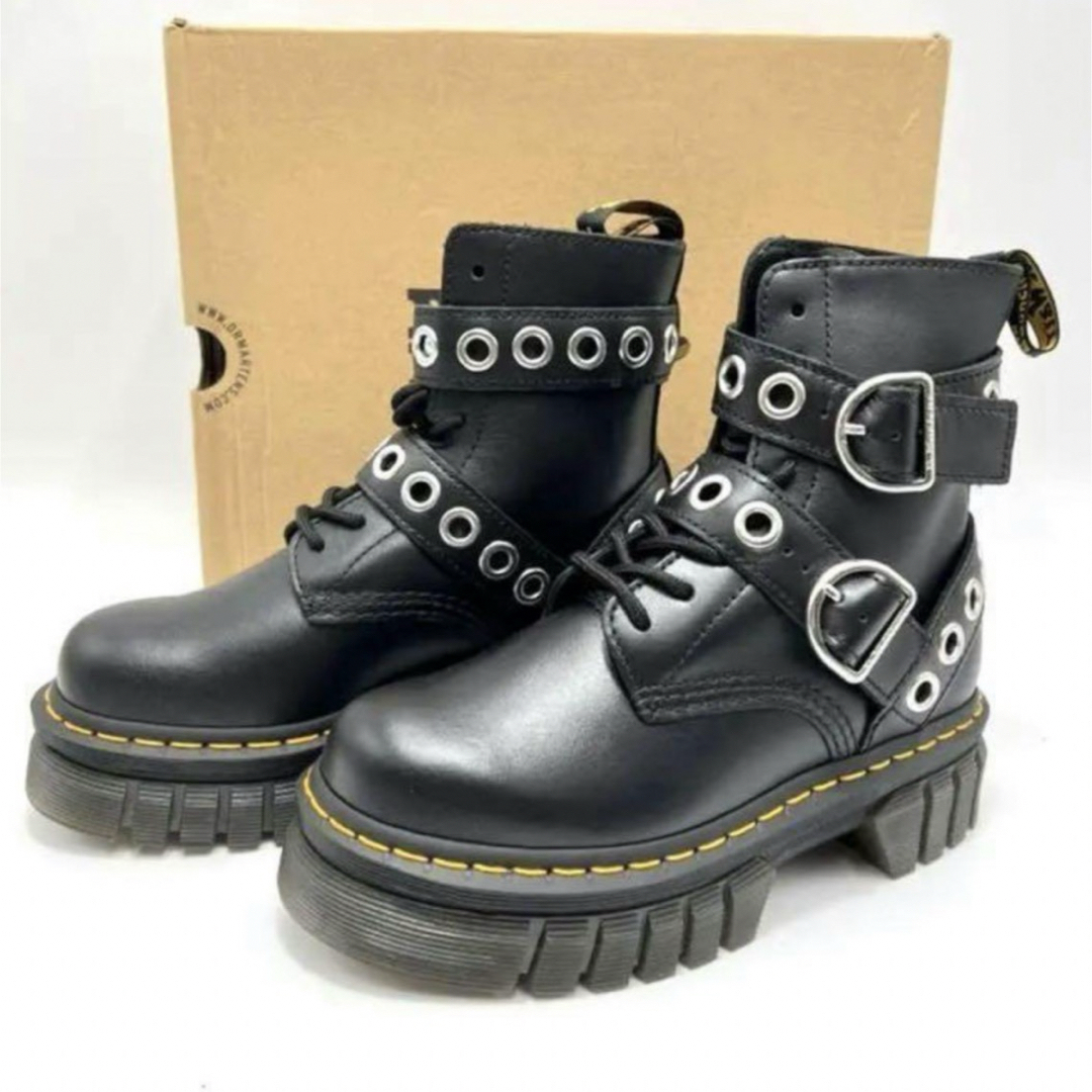 Dr.Martens AUDRICK 8IB 8ホール ベルトブーツ 厚底ブーツ