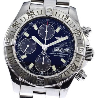 ブライトリング(BREITLING)のジャンク ブライトリング BREITLING A13340 スーパーオーシャン クロノグラフ デイデイト 自動巻き メンズ 保証書付き_767167(腕時計(アナログ))