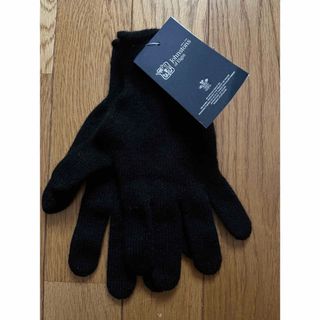 ジョンストンズ(Johnstons)の新品 Johnstons of Elgin カシミヤ 手袋 ブラック(手袋)