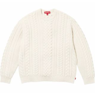 シュプリーム(Supreme)の定価以下Supreme AppliqueCableKnitSweater XL(ニット/セーター)