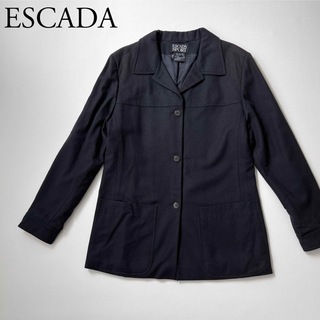エスカーダ(ESCADA)の美品　ESCADA エスカーダ　ウールジャケット オープンカラー(テーラードジャケット)