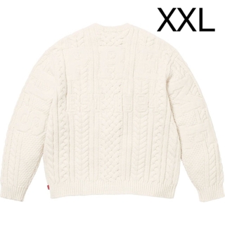 シュプリーム(Supreme)のSupreme Appliqué Cable Knit Sweater(ニット/セーター)
