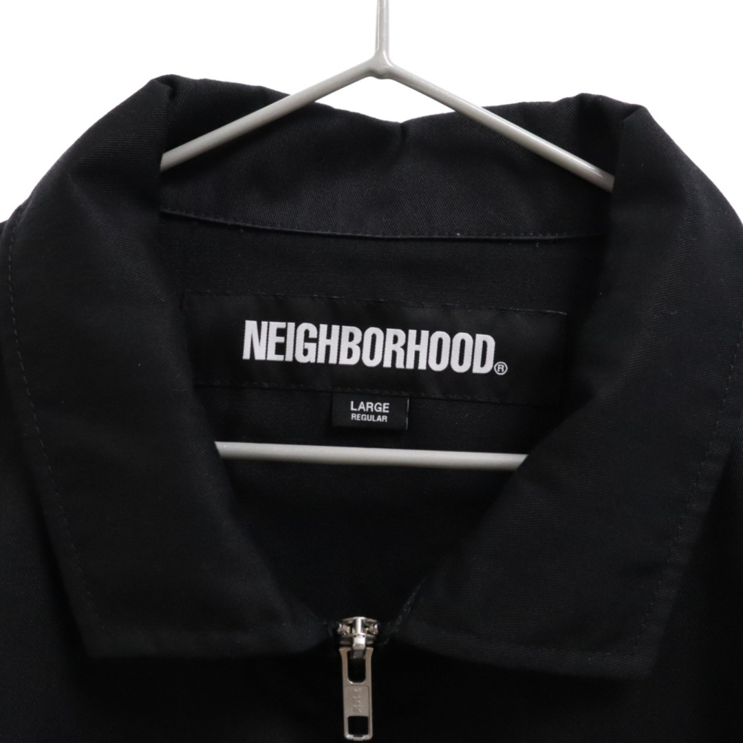 NEIGHBORHOOD(ネイバーフッド)のNEIGHBORHOOD ネイバーフッド 22AW FRONT ZIP JK EC プリント フロントジップ ジャケット ブラック 222TSNH-JKM03 メンズのジャケット/アウター(フライトジャケット)の商品写真