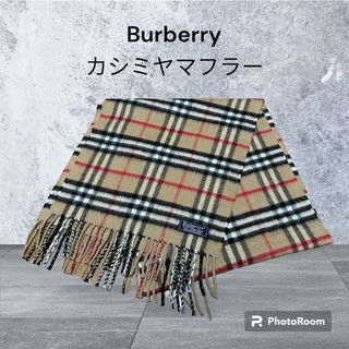 バーバリー(BURBERRY)の値下げ【美品】Burberryカシミヤマフラー(マフラー/ショール)