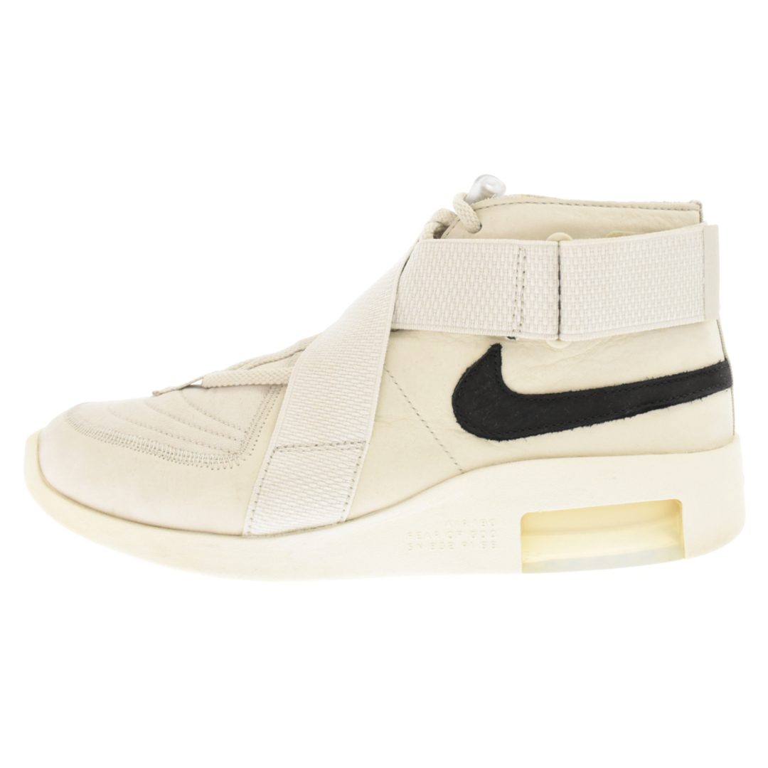 305センチワイズNIKE ナイキ ×FEAR OF GOD AIR RAID LIGHT BONE フィアオブゴッド エア レイド ライト ボーン ミッドカットスニーカー ホワイト US9.5 AT8087-001