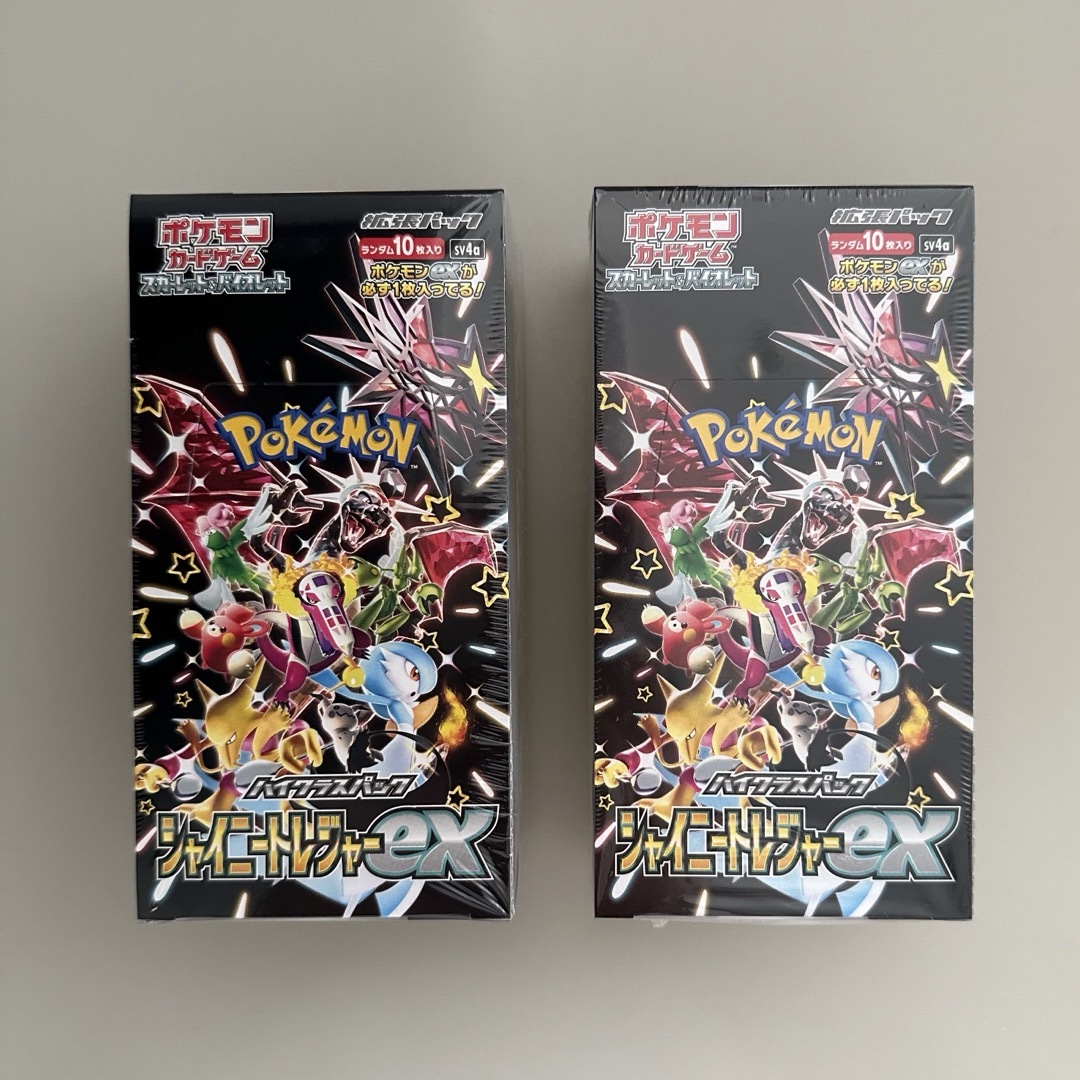 当選品 ２BOX シャイニートレジャーexボタン