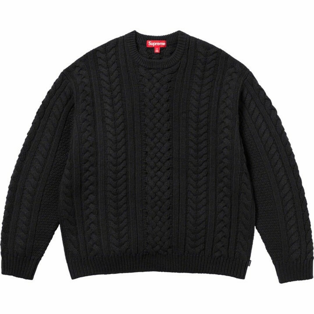 メンズsupreme Appliqué Cable Knit Sweater