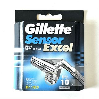 ジレット(Gillette)の【１箱】　ジレット　センサーエクセル　替刃　１０コ入り　☆　替え刃　カミソリ(カミソリ)