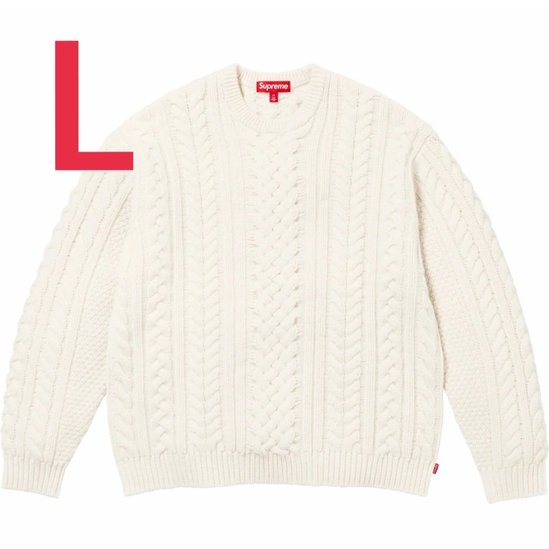 メンズSupreme Applique Cable Knit Sweater