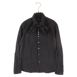 アンダーカバー(UNDERCOVER)のUNDERCOVER アンダーカバー 06AW シェルボタン ディティール ボウタイブラウス 長袖シャツ ブラック 6A27-SH6(シャツ)