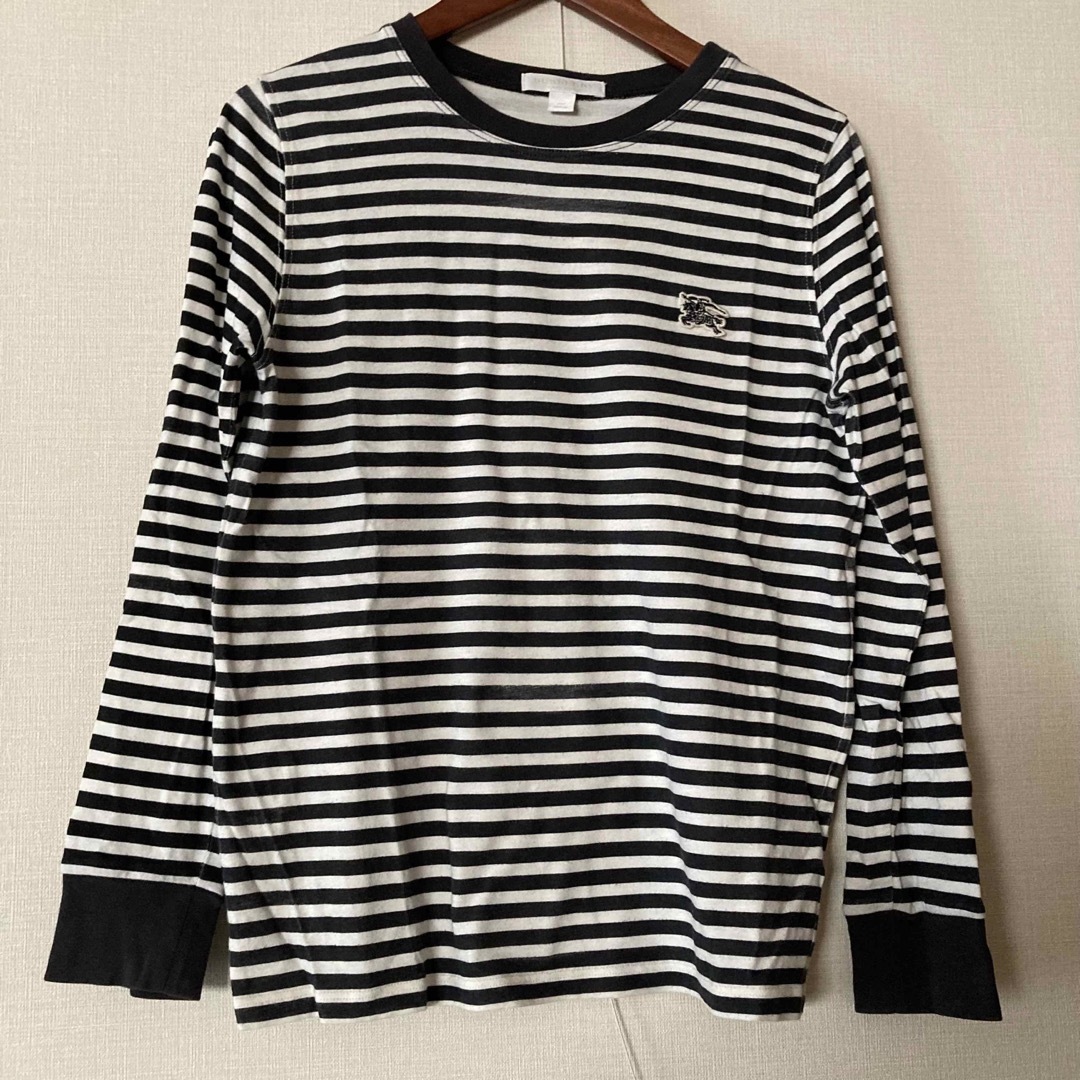 Burberry バーバリー　長袖Tシャツ　ボーダー　白黒　120,140セット