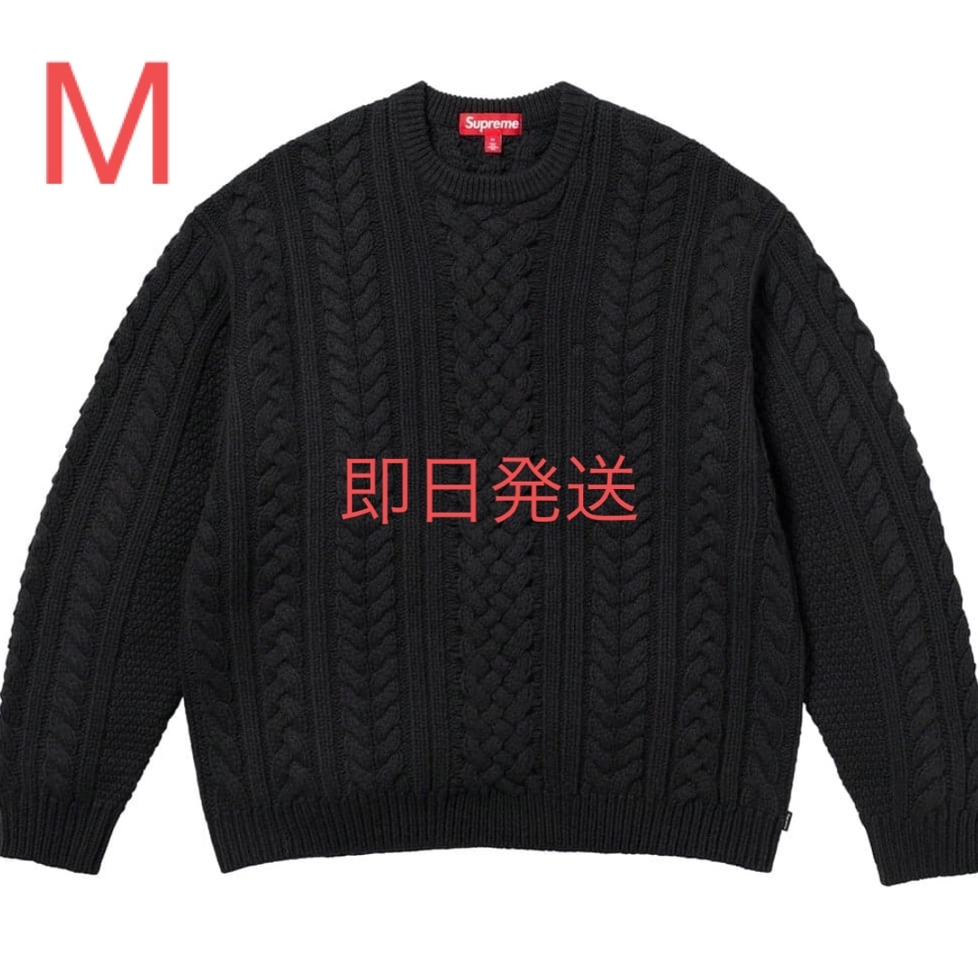 Supreme Appliqué Cable Knit Sweaterニット/セーター