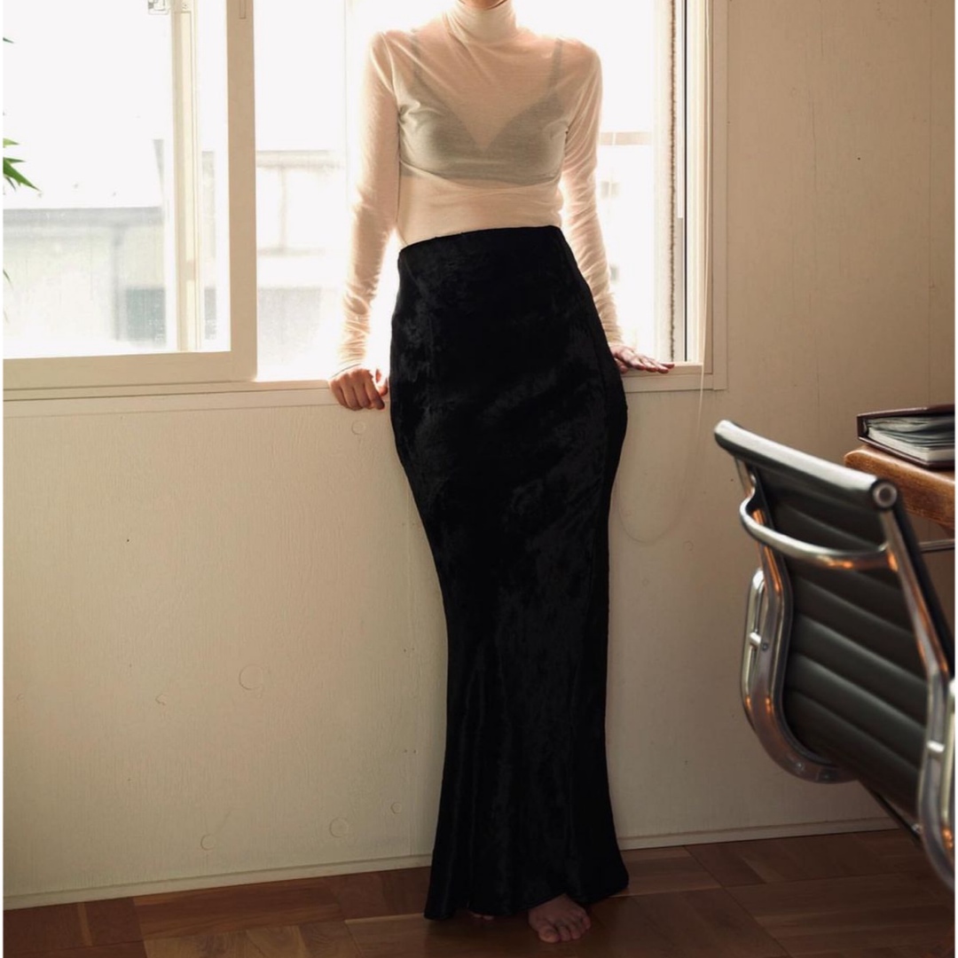 velvet long skirt ENOFロングスカート