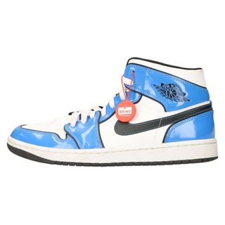 ナイキ(NIKE)のNIKE ナイキ AIR JORDAN 1 MID SE SIGNAL BLUE エアジョーダン1 ミッド シグナルブルー ミッドカットスニーカー ホワイト/ブルー DD6834-402 US10/JP28cm(スニーカー)