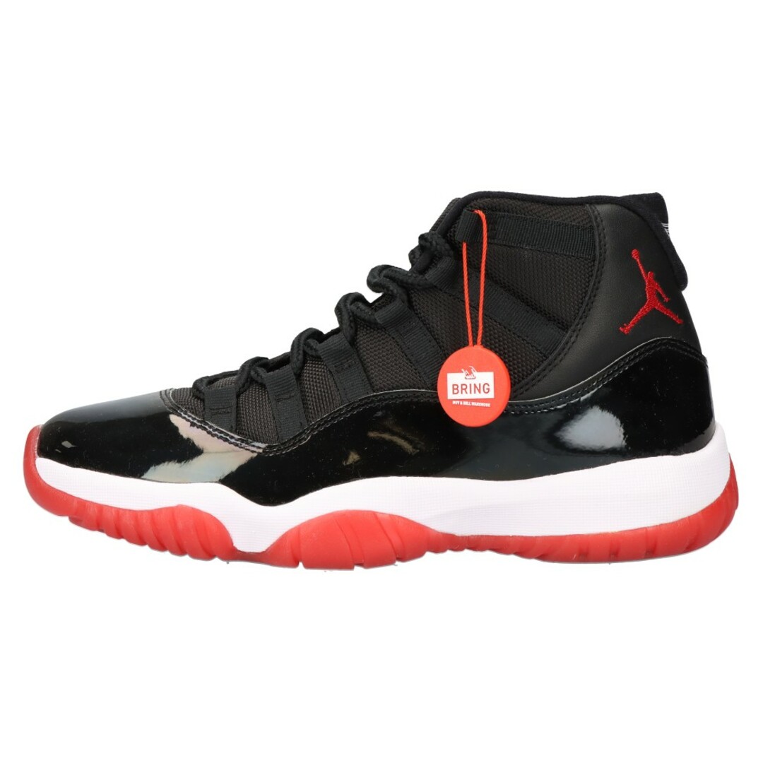 NIKE ナイキ AIR JORDAN11 RETRO Bred エアジョーダン11 レトロ ハイカットスニーカー ブレッド ブラック/レッド 378037-061 US7.510センチ甲