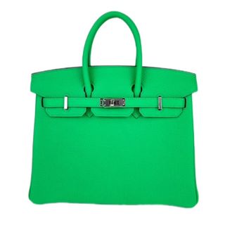 エルメス(Hermes)の新品 B刻 HERMES エルメス Birkin 25 バーキン25 Vert comics ヴェールコミック Togo トゴ　PHW シルバー金具 ハンドバッグ(ハンドバッグ)