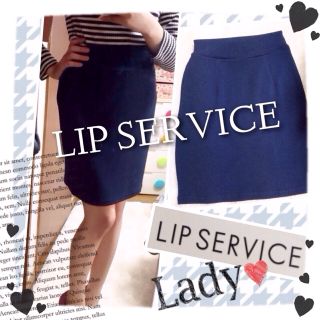 リップサービス(LIP SERVICE)の【新品】LIP＊ペンシルスカート(ひざ丈スカート)