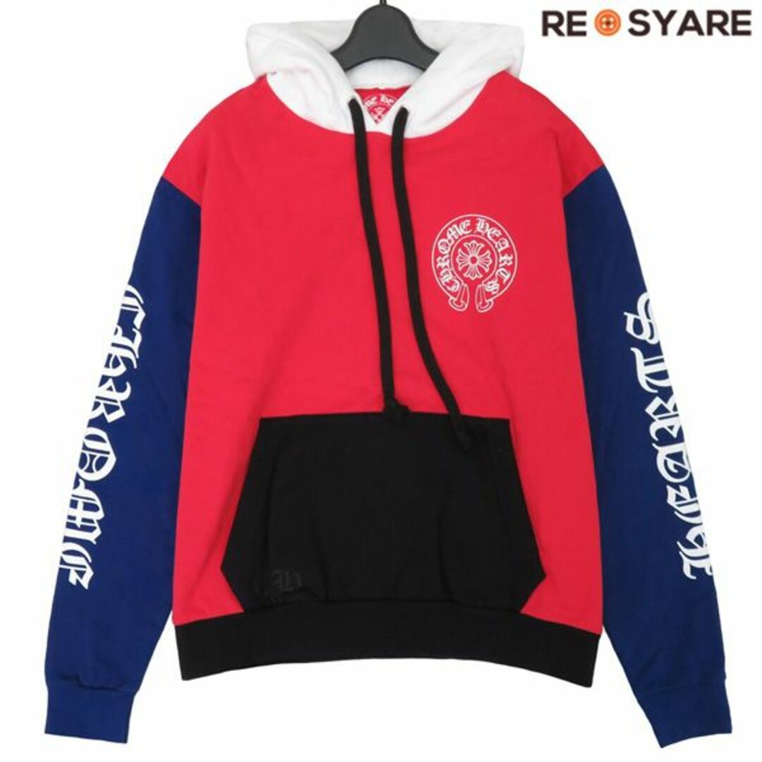 Chrome Hearts(クロムハーツ)の美品 クロムハーツ 20SS MATTY BOY TRICOLORE LOGO HOODIE マッティボーイ ホースシュー CHプラス スウェット プルオーバー パーカー 46059 メンズのトップス(パーカー)の商品写真