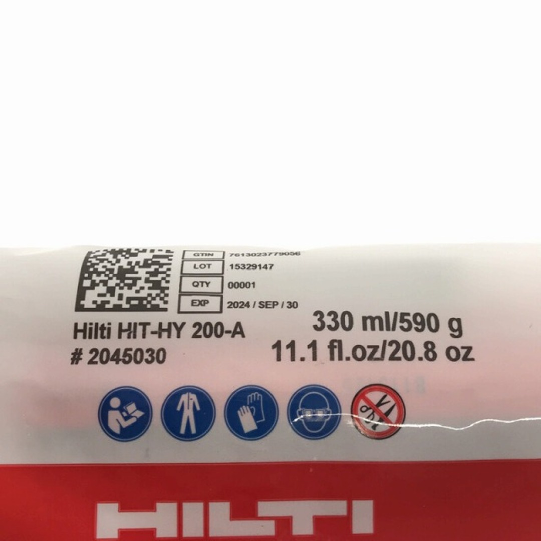 ☆未使用品9本セット☆HILTI ヒルティ 接着系アンカー HIT-HY200 ☆未使用品9本セット☆HILTI ヒルティ 接着系アンカー HIT-HY200