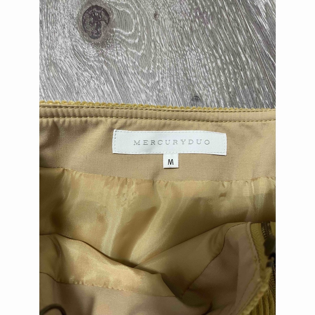 MERCURYDUO(マーキュリーデュオ)のマーキュリーデュオ MERCURYDUO コーデュロイ ミニスカート Mサイズ レディースのスカート(ミニスカート)の商品写真