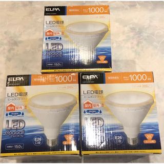 未使用品　ELPA LEDビーム球形  E26 電球色 LDR15L-M 3個(蛍光灯/電球)