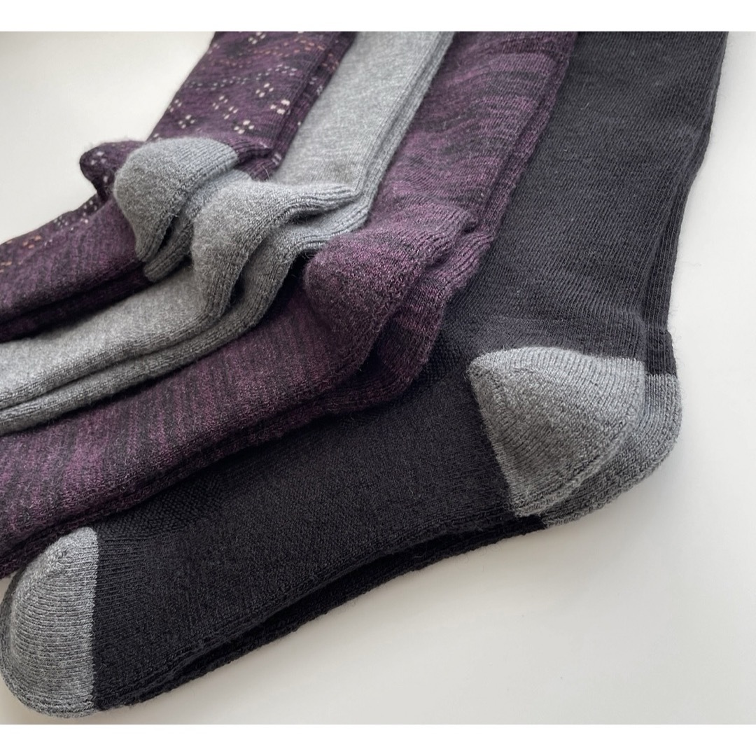 KIRKLAND(カークランド)の新品　あったか靴下　4足　メリノウール  秋冬ソックス レディースのレッグウェア(ソックス)の商品写真