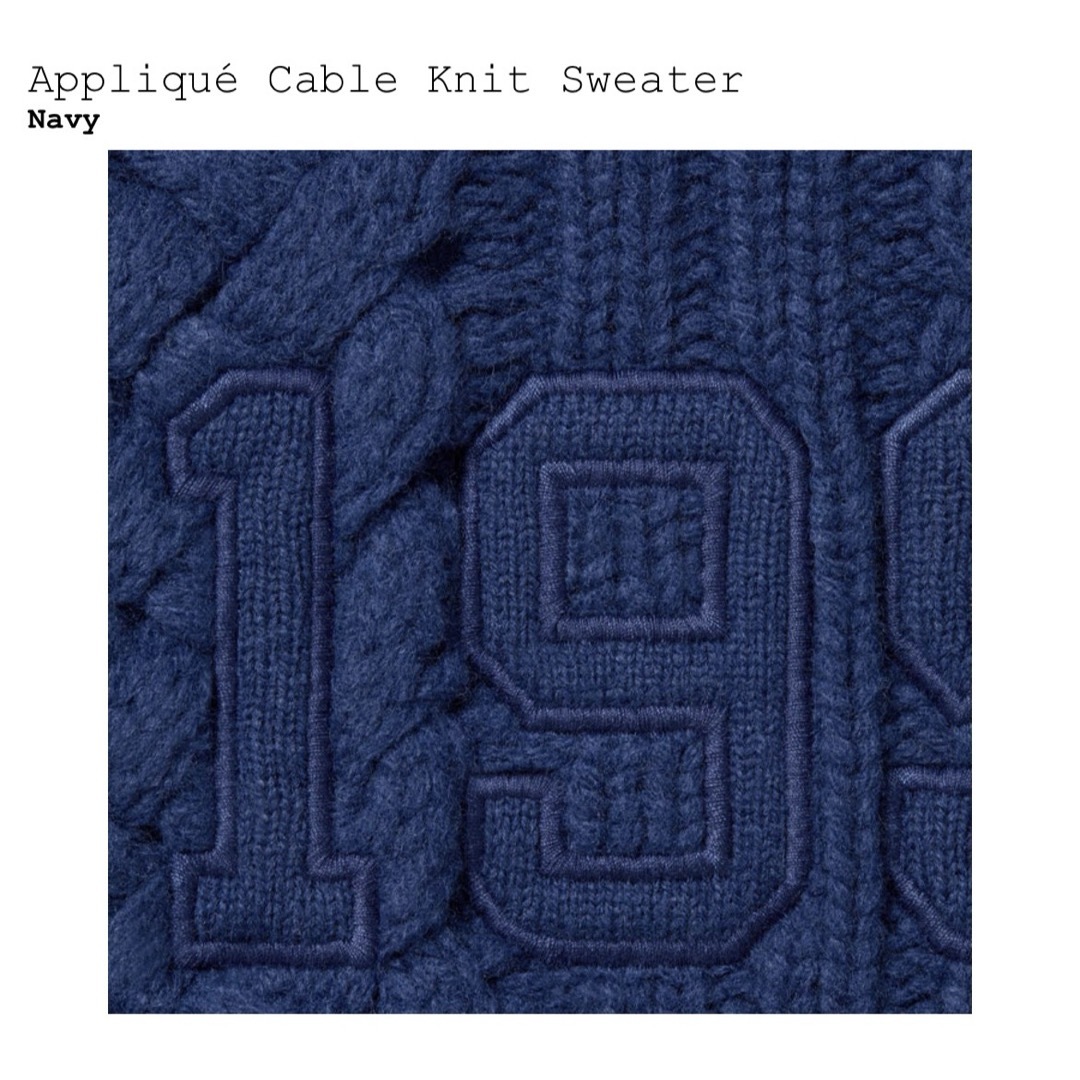 Supreme - Supreme Applique Cable Knit Sweaterの通販 by kirishima's ...