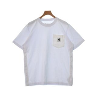 サカイ(sacai)のsacai サカイ Tシャツ・カットソー 5(XXL位) 白 【古着】【中古】(Tシャツ/カットソー(半袖/袖なし))