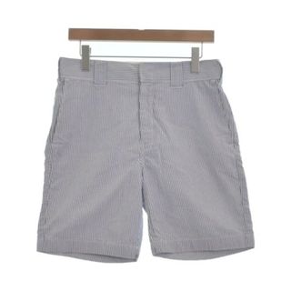 ビームス(BEAMS)のBEAMS ビームス ショートパンツ 32(L位) 青x白(ストライプ) 【古着】【中古】(ショートパンツ)