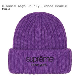 シュプリーム(Supreme)のSupreme Classic Logo Chunky Ribbed ビーニー(ニット帽/ビーニー)